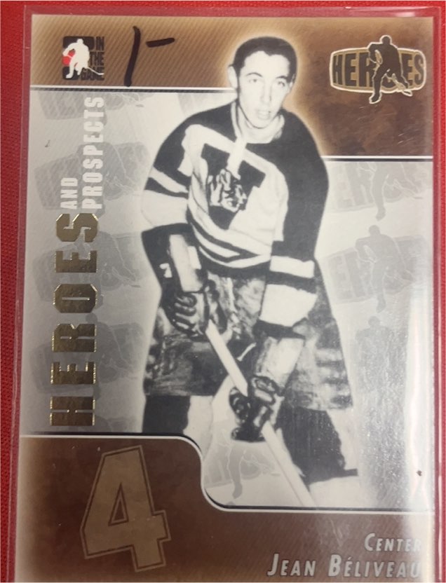 2004-05 In The Game Heroes and Prospects #153 Jean Béliveau — front