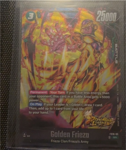 2021 Dragon Ball Legends FS10-03 Golden Frieza — front