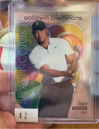2023 Upper Deck Goodwin Champions #102 Tiger Woods — front