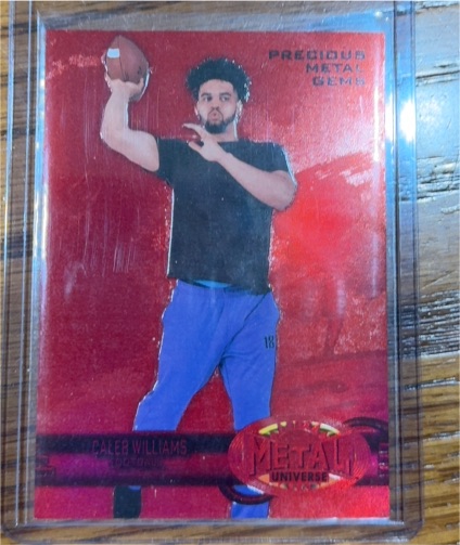 2023 Skybox Metal Universe Precious Metal Gems # Caleb Williams — front
