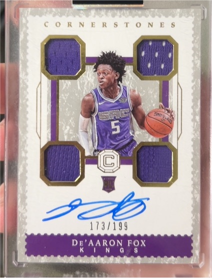 2017-18 Panini Cornerstones #173 De'Aaron Fox — front