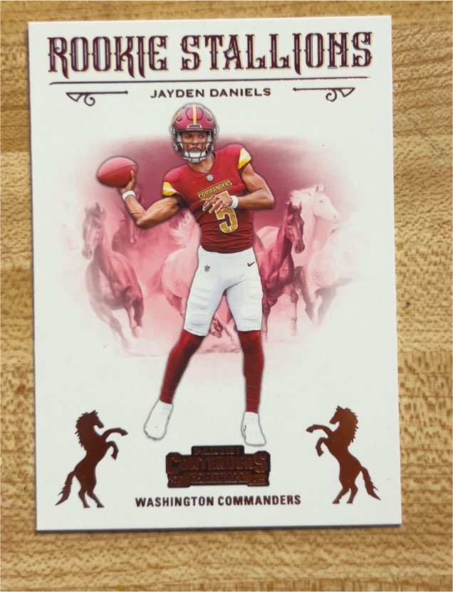 2024 Panini Contenders Rookie Stallions #3 Jayden Daniels — front