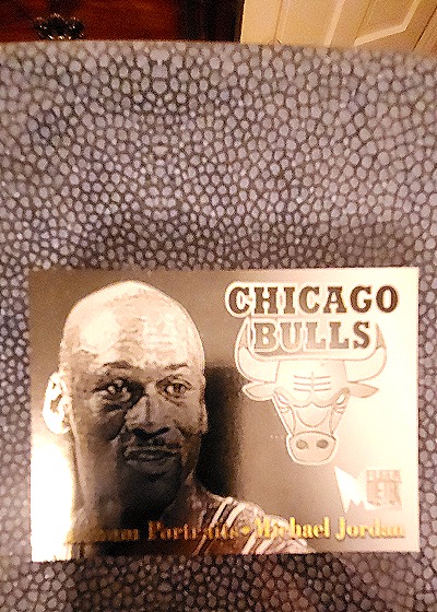 1996-97 Fleer Metal #5 Michael Jordan Platinum Portraits — front