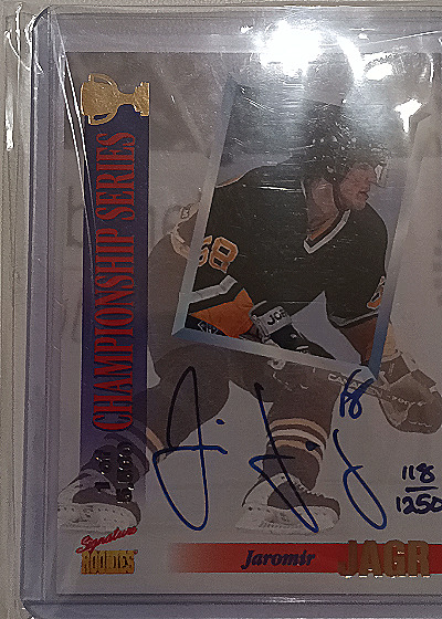 1995 Signature Rookies Championship Series #CS3 Jaromir Jagr — front