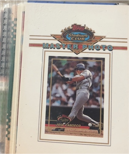 1993 Topps Stadium Club Master Photo #Jose Canseco — front