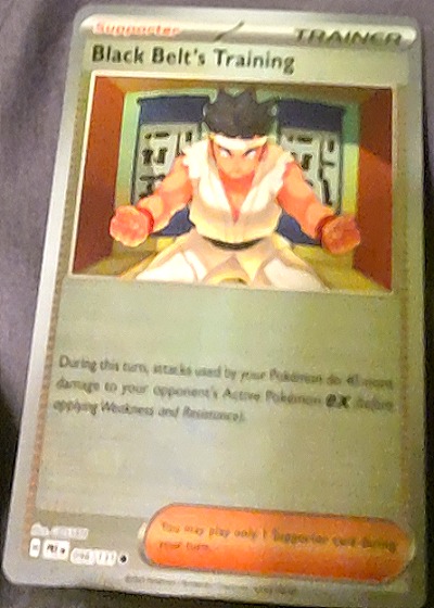 2022 Pokémon TCG Prismatic Evolutions #096 Black Belt's Training — front