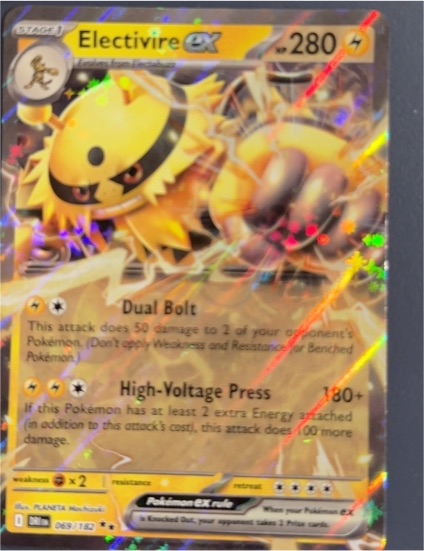 2025 Pokémon TCG Destined Rivals #069 Electivire ex — front