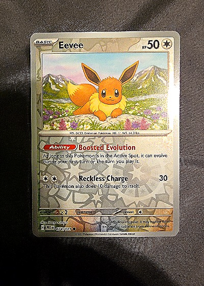 2025 Pokémon TCG Prismatic Evolutions #074 Eevee — front