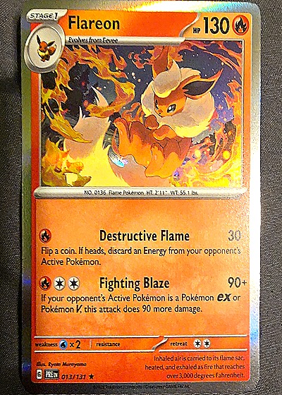 2023 Pokémon TCG Scarlet & Violet Prismatic Evolutions #13 Flareon — front