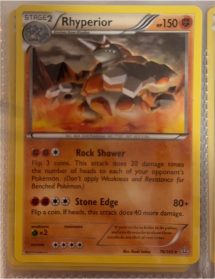 2015 Pokémon Primal Clash #76 Rhyperior — front