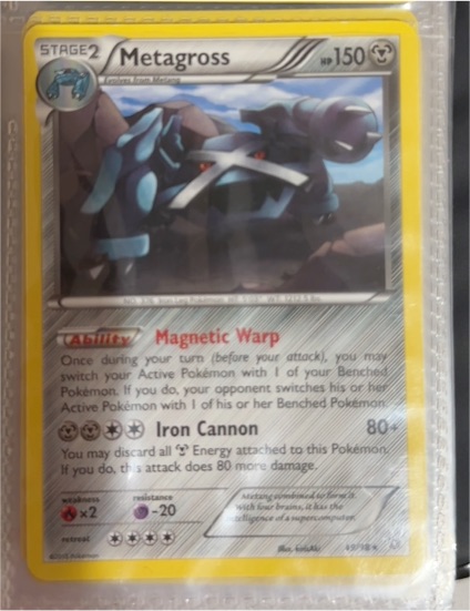 2015 Pokémon TCG XY Ancient Origins #49 Metagross — front