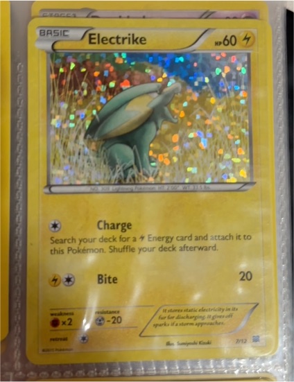 2015 Pokémon McDonald's Promo #7 Electrike — front