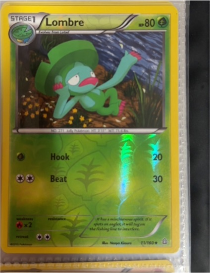 2015 Pokémon XY Primal Clash #11 Lombre — front