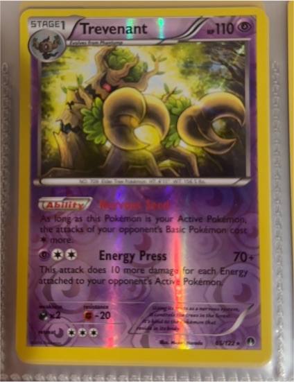 2016 Pokémon XY Breakpoint #65 Trevenant — front
