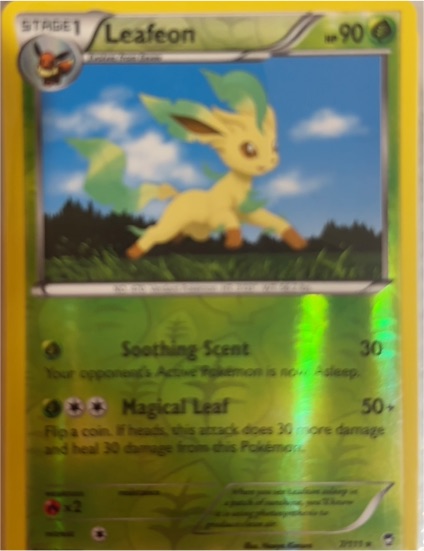 2014 Pokémon XY Furious Fists #7 Leafeon — front