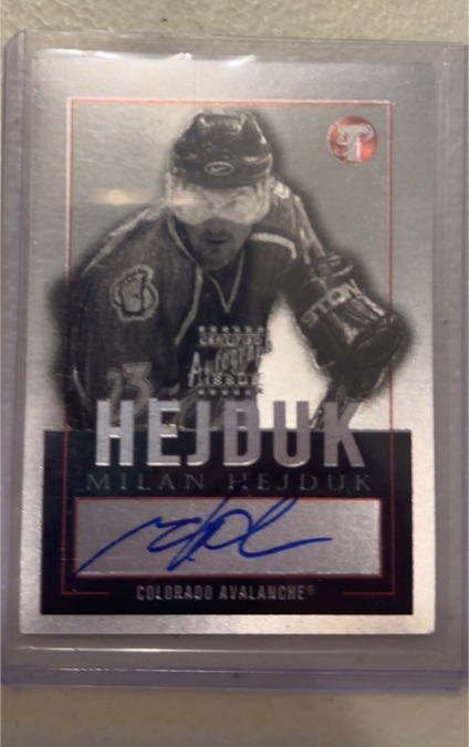 2003-04 Topps Pristine Personal Endorsements #PE-MH Milan Hejduk — front