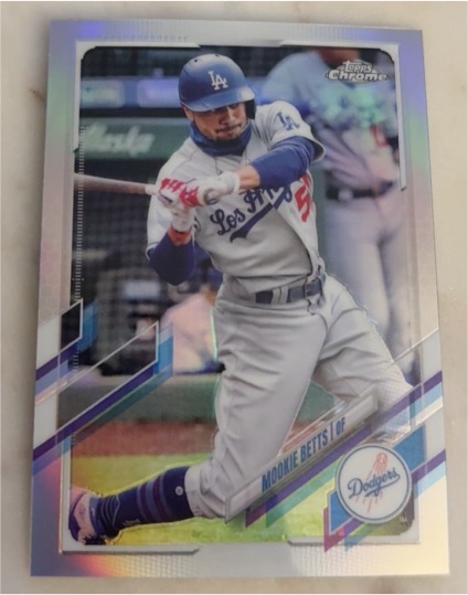 2021 Topps Chrome #100 Mookie Betts — front