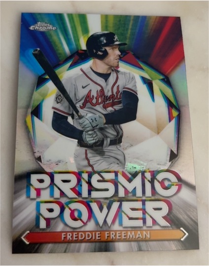2021 Topps Chrome Prismic Power #PP-8 Freddie Freeman — front