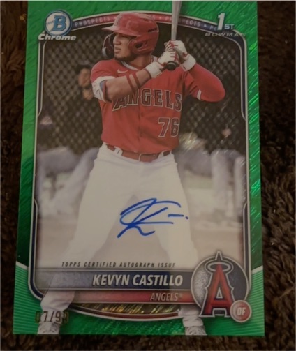 2025 Bowman Chrome #CPA-KC Kevyn Castillo — front