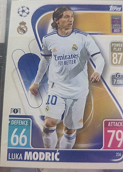 2021-22 Topps Match Attax UEFA Champions League #236 Luka Modrić — front