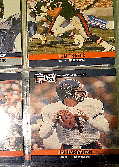 1990 Pro Set #431 Jim Harbaugh — front