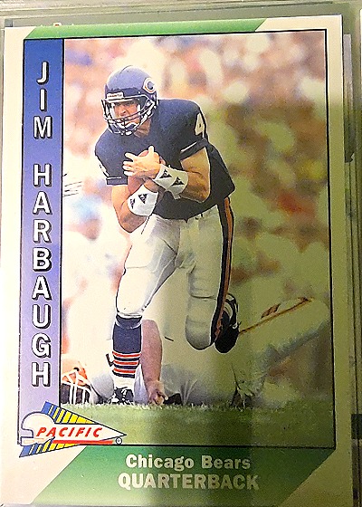 1991 Pacific #49 Jim Harbaugh Chicago Bears — front