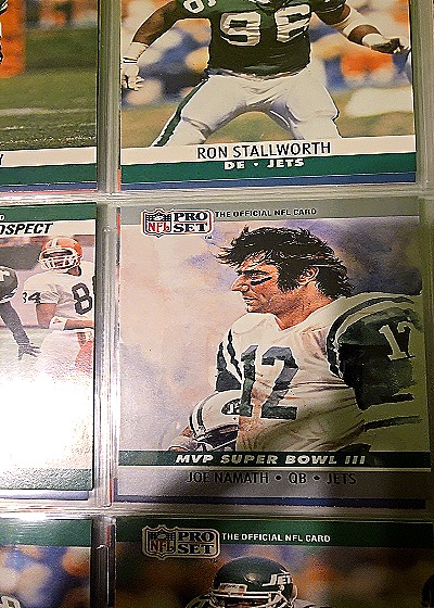 1990 Pro Set #3 Joe Namath Super Bowl MVP — front