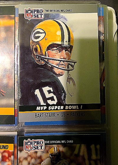 1990 Pro Set #1 Bart Starr Super Bowl MVP — front
