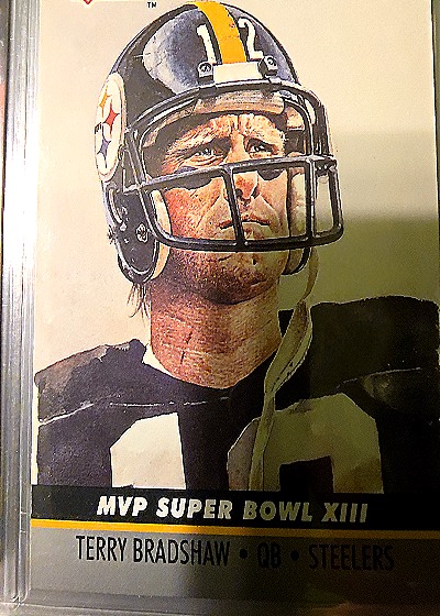 1990 Pro Set #13 Terry Bradshaw MVP Super Bowl XIII — front