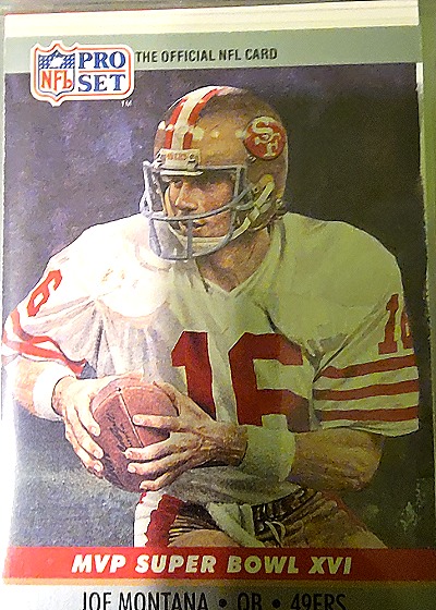 1990 Pro Set #16 Joe Montana Super Bowl MVP — front