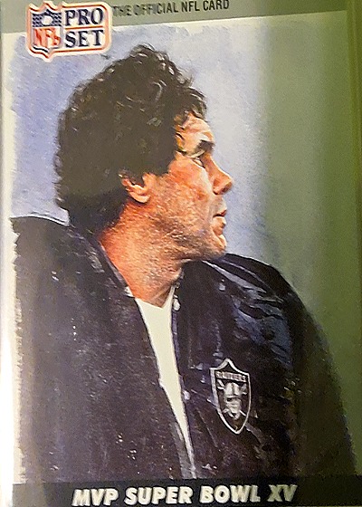 1990 Pro Set #15 Jim Plunkett — front