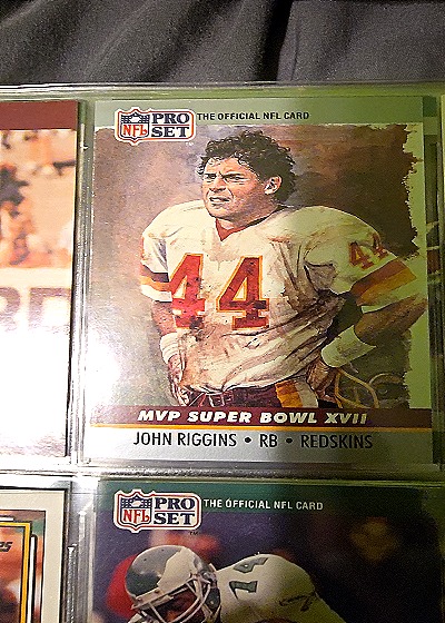 1990 Pro Set #44 John Riggins MVP Super Bowl XVII — front