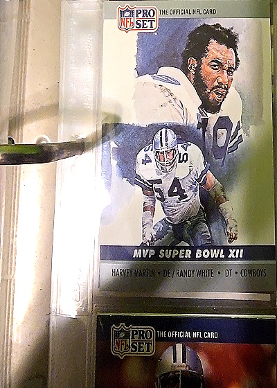 1990 Pro Set #12 Harvey Martin / Randy White MVP Super Bowl XII — front