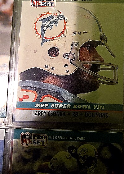 1990 Pro Set #8 Larry Csonka — front