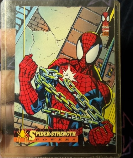 1994 Fleer The Amazing Spider-Man #7 Spider-Strength Powers — front
