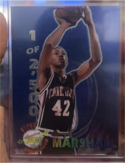 1995 Signature Rookies Bonus Promo #1 Donyell Marshall — front