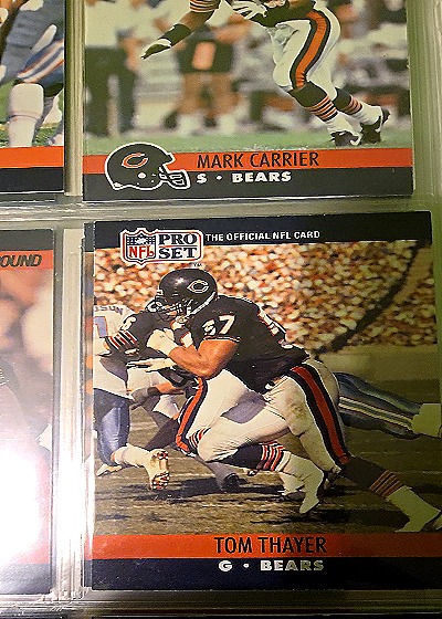 1990 Pro Set #G Tom Thayer — front