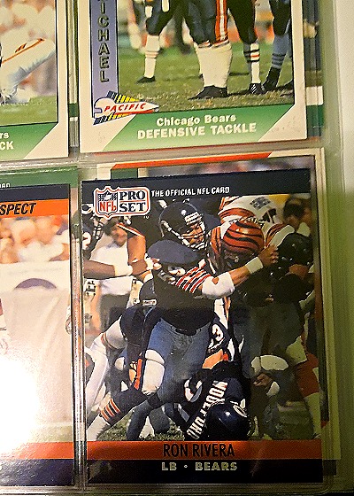 1990 Pro Set #456 Ron Rivera — front
