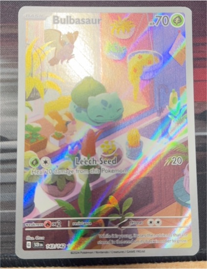 2024 Pokémon Stellar Crown #143/142 Bulbasaur — front