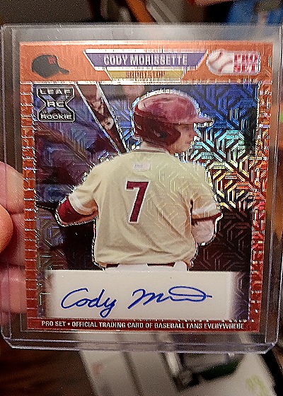 2021 Leaf Pro Set Metal #PA-CM1 Cody Morissette — front