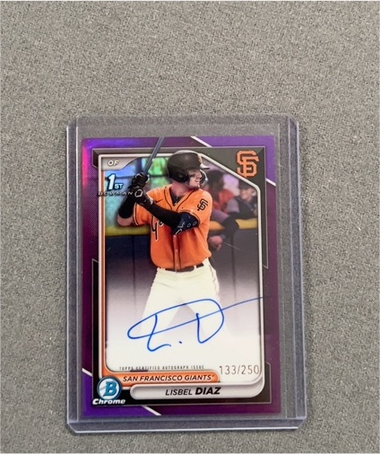 2024 Bowman Chrome #133 Lisbel Diaz — front