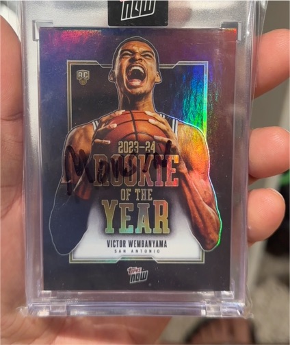 2023-24 Topps Now #VW-6 Victor Wembanyama Rookie of the Year — front