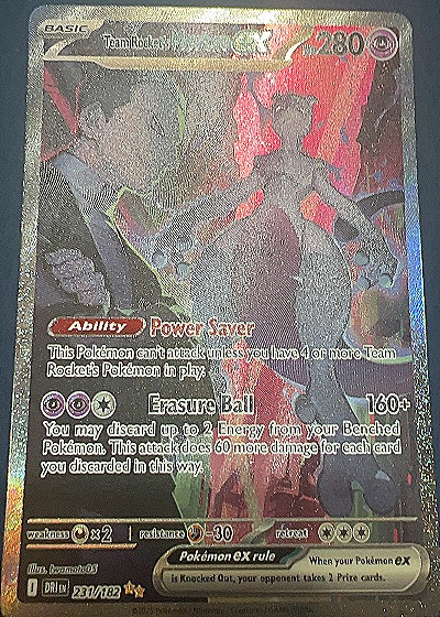 2022 Pokémon SV10: Destined Rivals #231 Team Rocket's Mewtwo ex — front