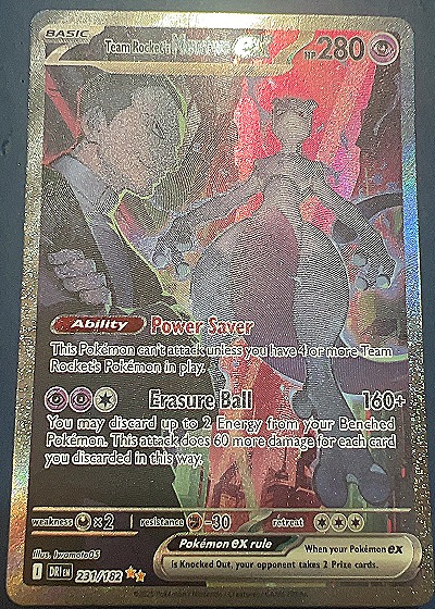 2022 Pokémon Destined Rivals #231/182 Team Rocket's Mewtwo ex — front