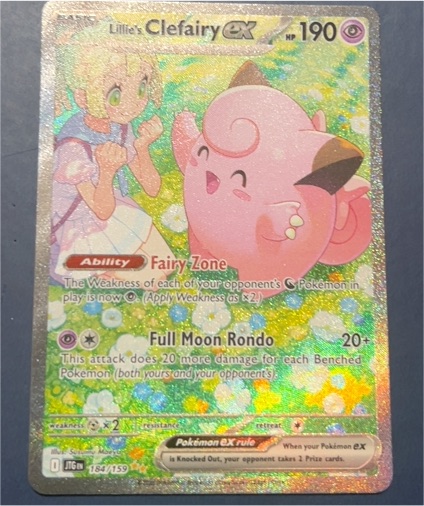 2025 Pokémon Journey Together #184/159 Lillie's Clefairy ex — front