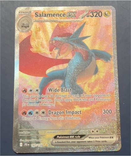 2023 Pokémon TCG Journey Together #187 Salamence EX — front