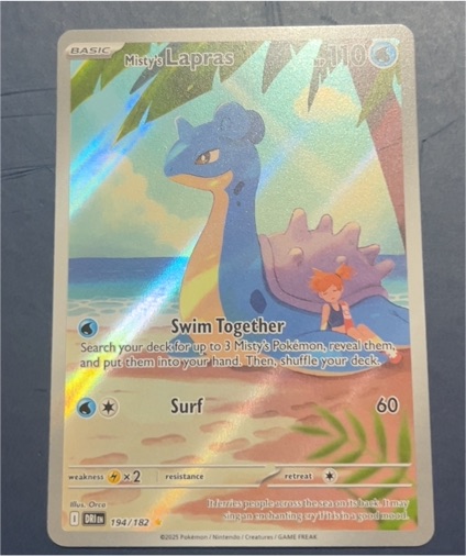 2025 Pokémon SV10: Destined Rivals #194 Misty's Lapras — front