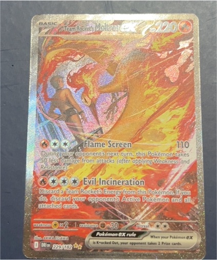 2025 Pokémon Scarlet and Violet Destined Rivals #229 Team Rocket's Moltres ex — front