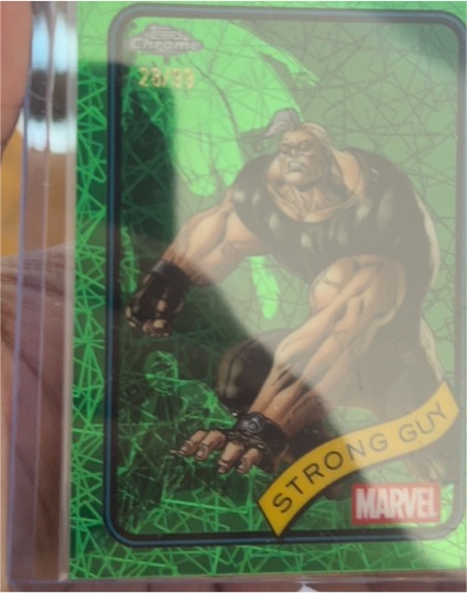 2025 Topps Chrome Marvel #23 Strong Guy — front