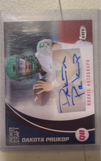 2017 SAGE HIT Premier Draft #A Dakota Prukop — front